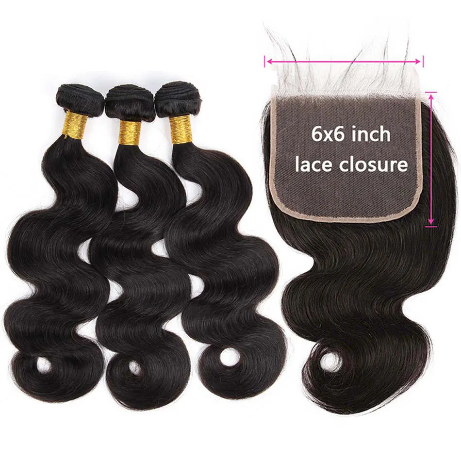 HD Transparent 6x6 Closure And Bundles Brazilian Body Wave Top 6x6 Lace Closure With Bundles Remy 100% Human Hair Extensions
HD Transparent 6x6 Closure And Bundles Brazilian Body Wave Top 6x6 Lace Closure With Bundles Remy 100% Human Hair Extensions