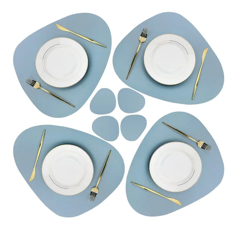 2021 Ready stock Non-Slip Waterproof Dining Coffee Table Mats PU Leather Placemats and Coasters Set, Custom color
2021 Ready stock Non-Slip Waterproof Dining Coffee Table Mats PU Leather Placemats and Coasters Set, Custom color