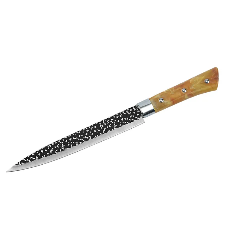 Black Sharp Stainless Steel Blade 8 inch Kitchen Roasts Meat Carving knife Turkey with PP handle
Black Sharp Stainless Steel Blade 8 inch Kitchen Roasts Meat Carving knife Turkey with PP handle