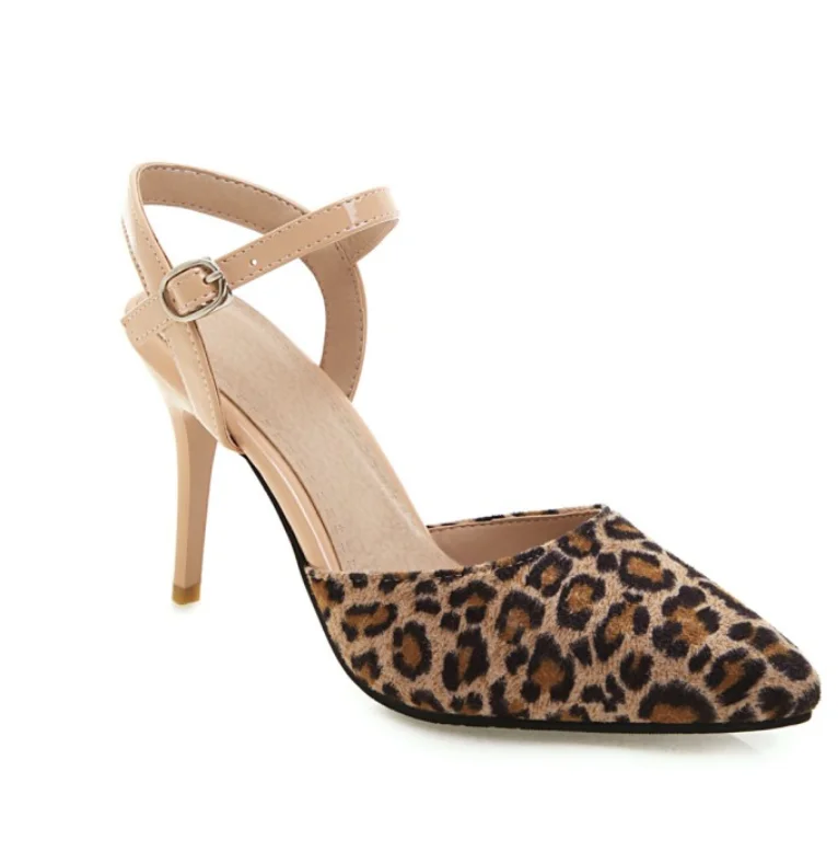 2021 spring new leopard print ankle buckle ladies pointed toe stiletto sandals European and American large size wholesale, Apricot, red, black
2021 spring new leopard print ankle buckle ladies pointed toe stiletto sandals European and American large size wholesale, Apricot, red, black