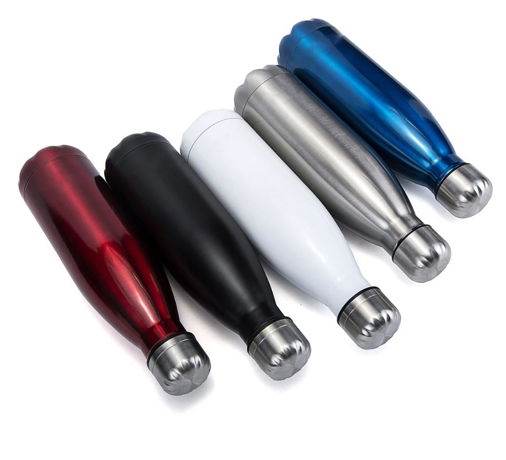 500 ml Hot Selling Insulated Double Wall Stainless Steel Cola Shape Water Drinking Sports Bottle, Customized color
500 ml Hot Selling Insulated Double Wall Stainless Steel Cola Shape Water Drinking Sports Bottle, Customized color