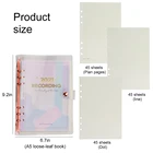 Ring Paper Ring Planner Rose Gold 6 Ring Bound Loose Leaf A5 Refill Paper Planner With Ring Binder