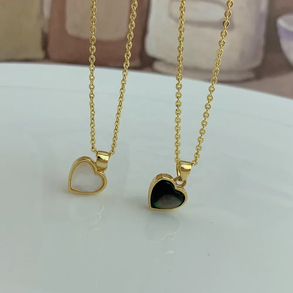 Isunni White Shell Mother of Pearl Cute Little Heart Shaped Necklace for Women
Isunni White Shell Mother of Pearl Cute Little Heart Shaped Necklace for Women