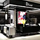 Luxury Acrylic Makeup Display Cosmetic Showcase Large Countertop Cosmetic Display Stand