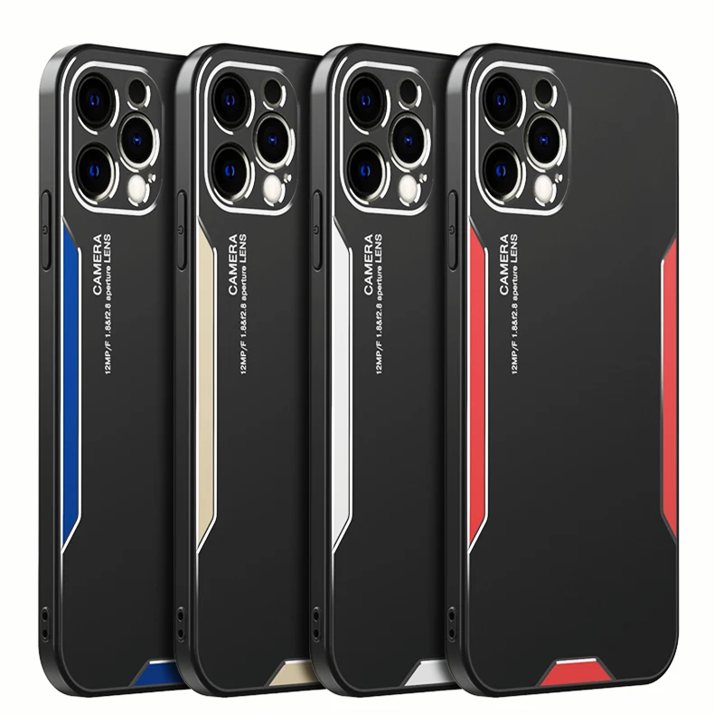 Business Style Aluminum Alloy Phone Case For iPhone 13 12 11 Pro Max Metal Case High Quality Luxury For iPhone XS Max Metal Case, Mix
Business Style Aluminum Alloy Phone Case For iPhone 13 12 11 Pro Max Metal Case High Quality Luxury For iPhone XS Max Metal Case, Mix