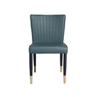 Chair Stainless Steel Legs Comfortable Upholstered Chair Stainless Steel Legs High Back Dining Office Leather Chair