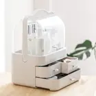 Clear Makeup Organizer Cosmetic Organizer Jewelry Storage Rack Dustproof Cosmetic Display Boxes with Lid on Countertop