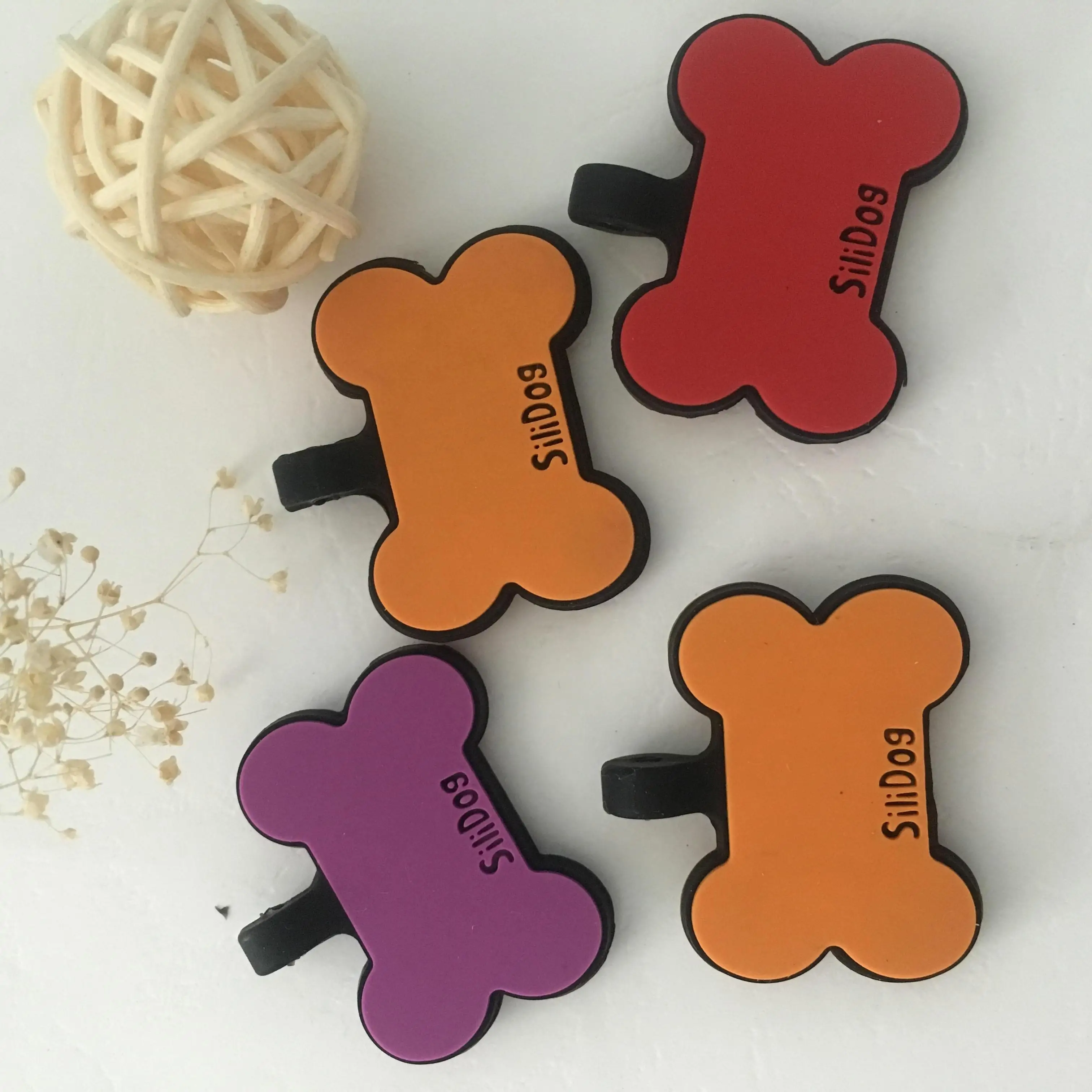 SILICONE Bone Design Pet Tag Double-sided Customized Logo Dog cat tag For Identity ID Name engrave laser home
SILICONE Bone Design Pet Tag Double-sided Customized Logo Dog cat tag For Identity ID Name engrave laser home