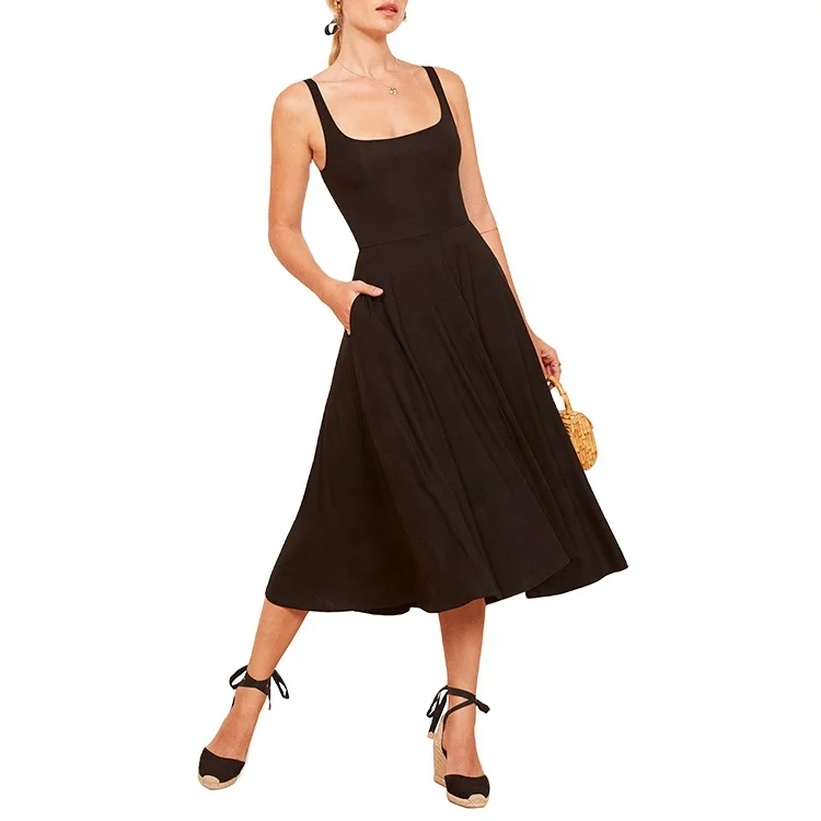 High Quality Summer Wear Black Sleeveless Evening Dresses Women Elegant Plus Size Casual Girls' Dresses Women
High Quality Summer Wear Black Sleeveless Evening Dresses Women Elegant Plus Size Casual Girls' Dresses Women