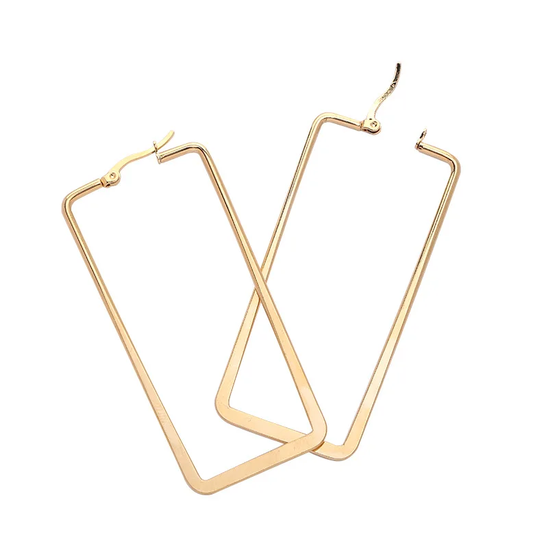 creative geometric stainless women's rectangular titanium steel earrings new arrival simple jewelry
creative geometric stainless women's rectangular titanium steel earrings new arrival simple jewelry