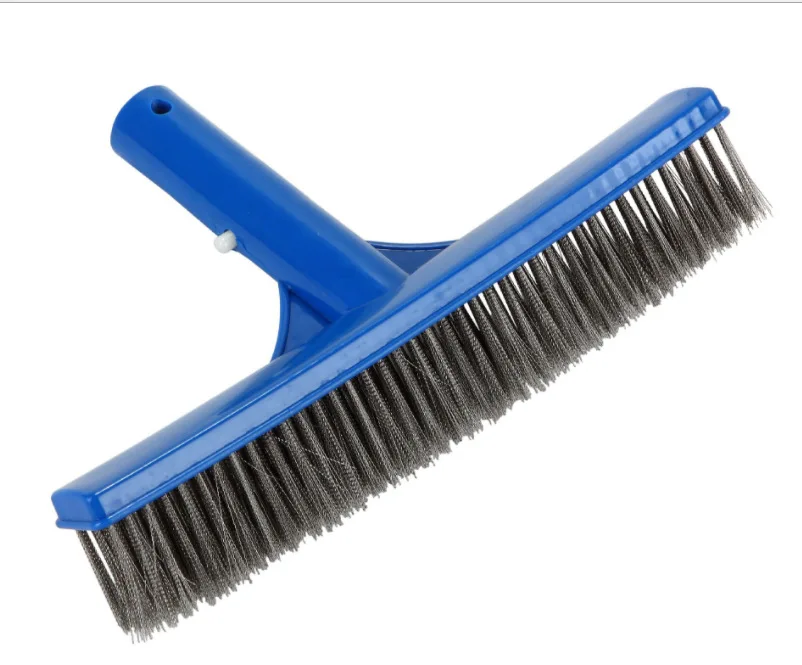 10" Stainless Steel Bristles Brush Swimming Pool Plastic Wall and Floor Brush Cleaner Equipment Accessories, Blue
10" Stainless Steel Bristles Brush Swimming Pool Plastic Wall and Floor Brush Cleaner Equipment Accessories, Blue
