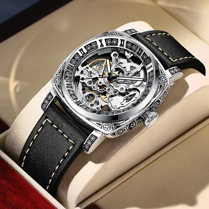 High Quality Watches Casual Water Resistant Hollow Out Mens Watch Leather, Optional
High Quality Watches Casual Water Resistant Hollow Out Mens Watch Leather, Optional