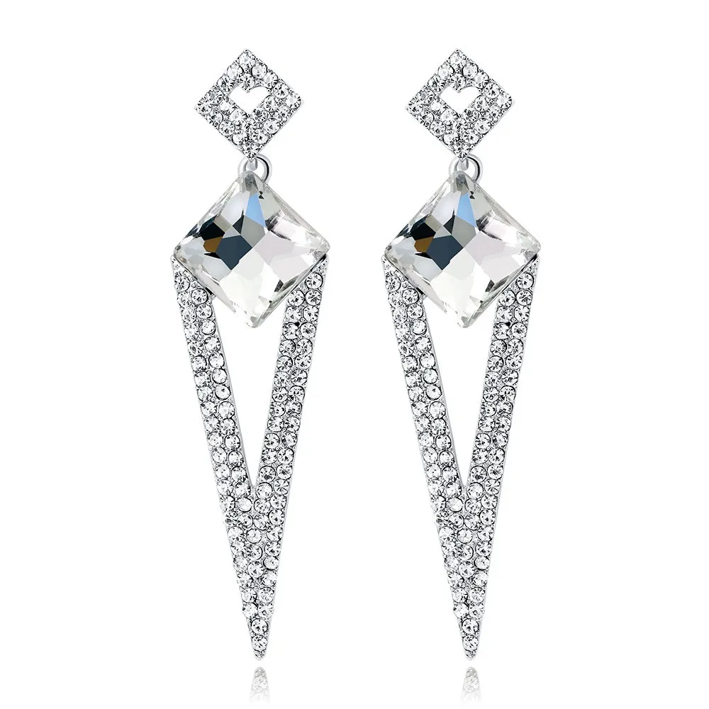 2022 Luxury Trendy Marquise Geometric Square Rhombus Earrings Full Micro Pave Crystal Zircon Wedding Party Bridal Jewelry, White
2022 Luxury Trendy Marquise Geometric Square Rhombus Earrings Full Micro Pave Crystal Zircon Wedding Party Bridal Jewelry, White