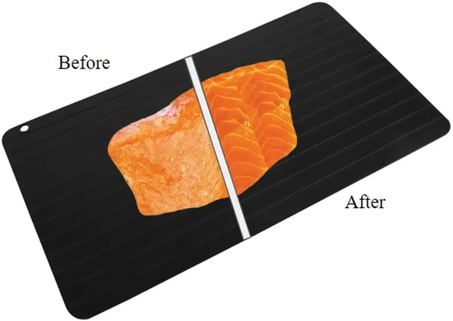 Large Quick Miracle Non Stick Fast Thaw Defrost Frozen Food Meat Defrosting Tray Pad