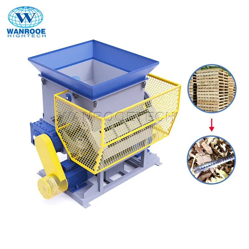100-3000kg/h Waste Yarn Fabric Cotton Plastic Shredder Recycling Machine