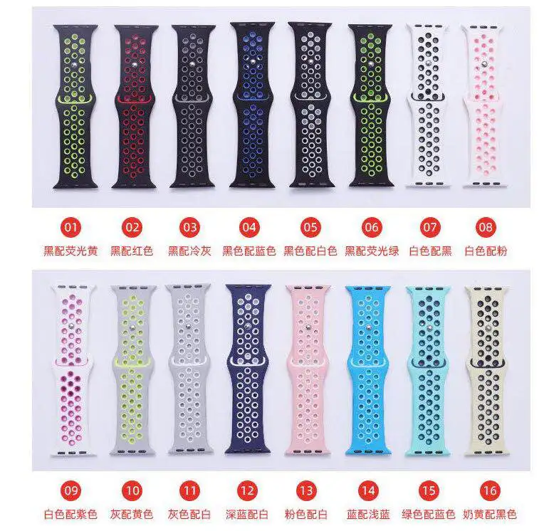 For Apple Watch Band,For Apple Watch Strap,Silicone Sport Smart Watch Band For Apple iWatch Accessories 38/42/40/44mm 51 color, Colorful
For Apple Watch Band,For Apple Watch Strap,Silicone Sport Smart Watch Band For Apple iWatch Accessories 38/42/40/44mm 51 color, Colorful