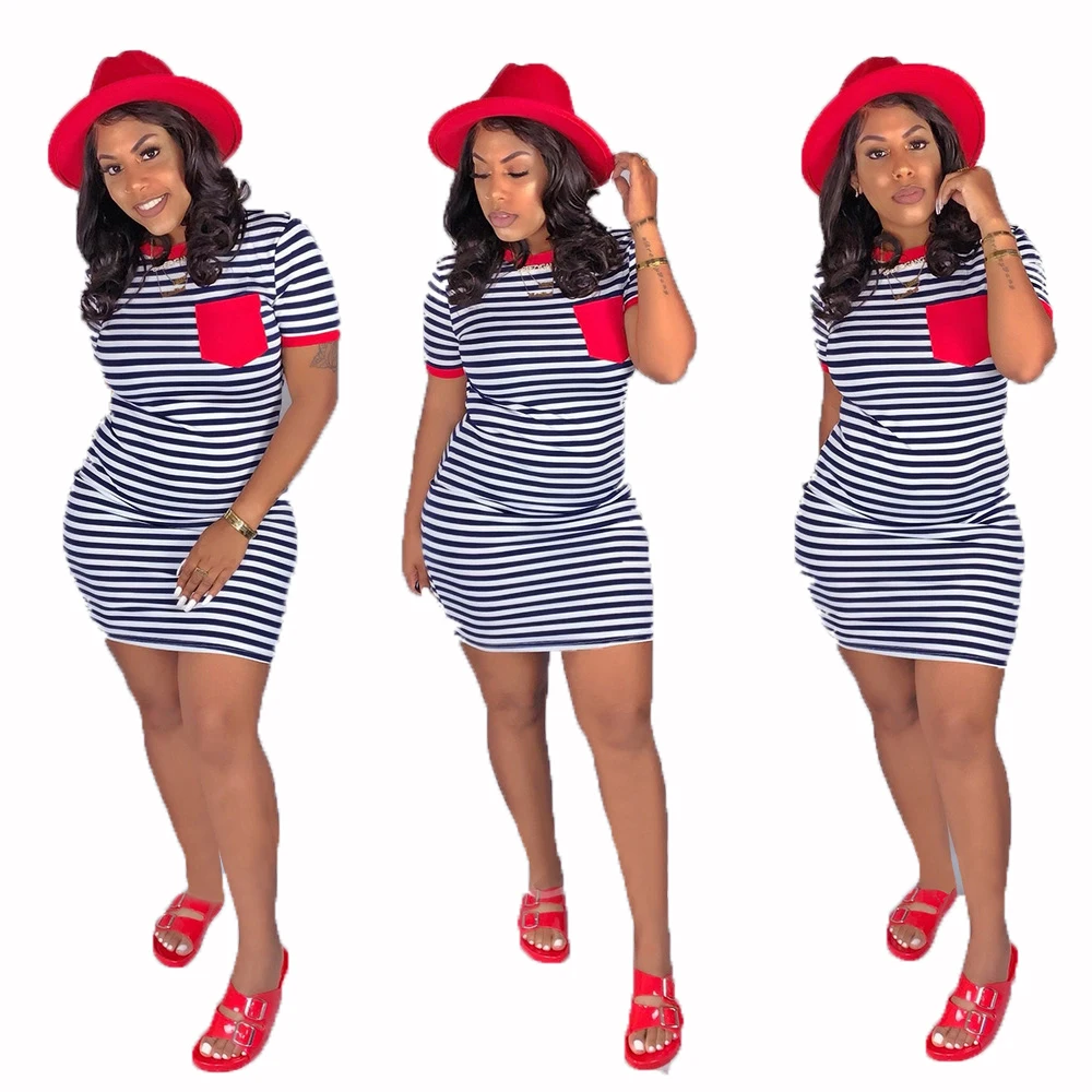 2020 New Arrival Casual Stripe Dresses Print Pocket Plus Size Lady T Skirt Short Dress mini skirt, Picture color
2020 New Arrival Casual Stripe Dresses Print Pocket Plus Size Lady T Skirt Short Dress mini skirt, Picture color