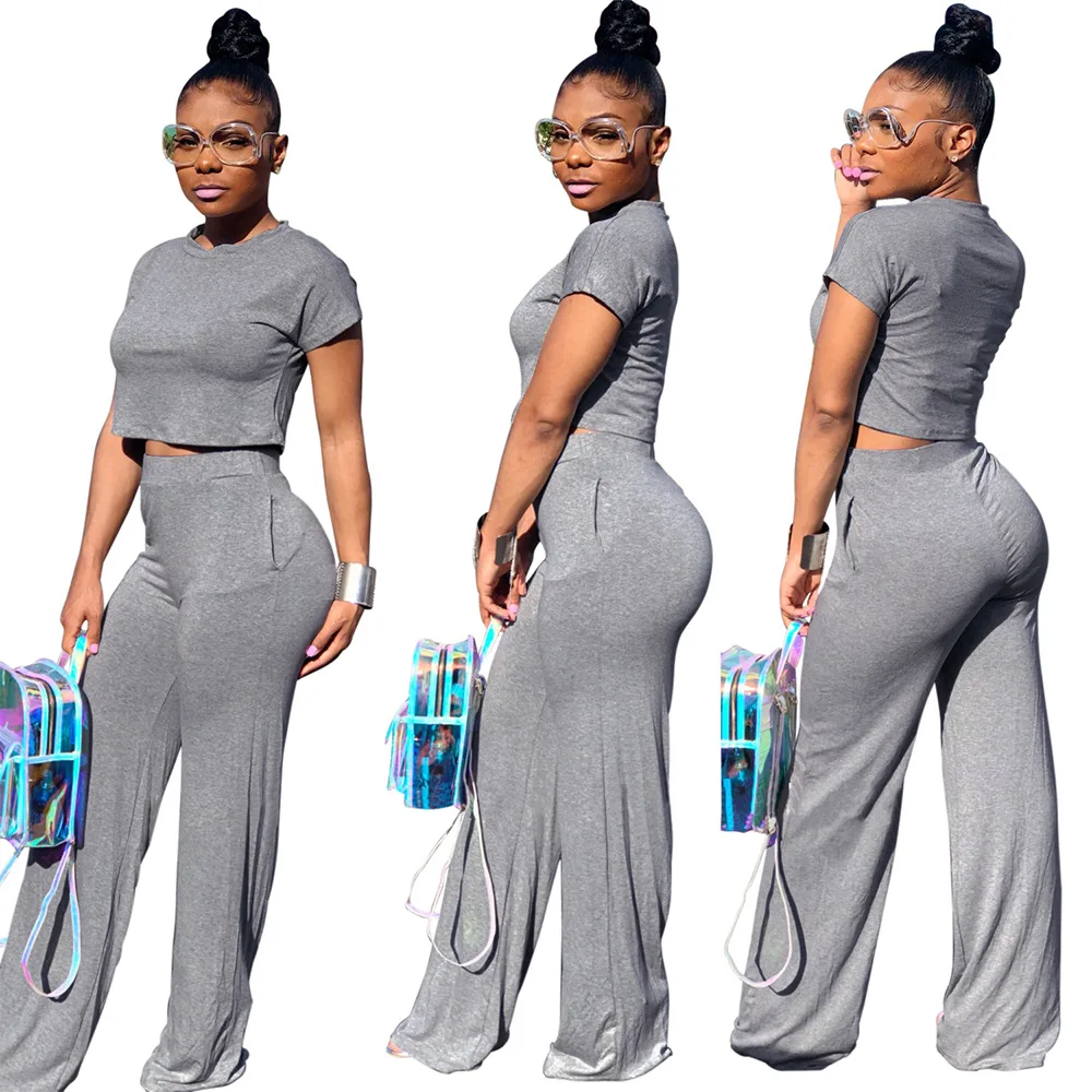 KaiChen Solid Fall Color Crop Top High Waisted Women Two Piece Pants Set Autumn Wide Leg Pants Suit Casual Two Piece Set, Customized color
KaiChen Solid Fall Color Crop Top High Waisted Women Two Piece Pants Set Autumn Wide Leg Pants Suit Casual Two Piece Set, Customized color