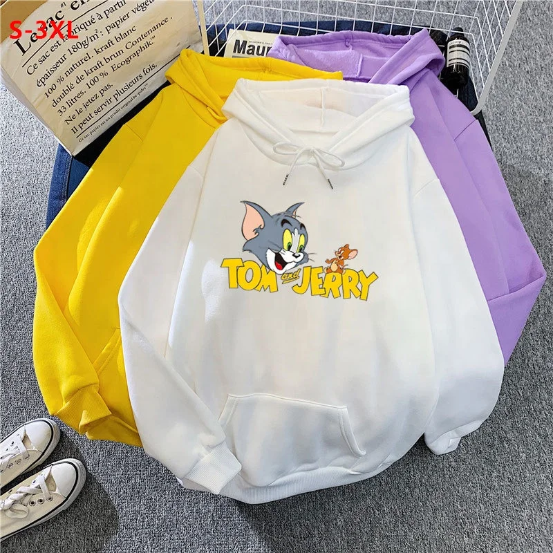 2021 new arrival women's plus size hoodie cat tom mouse jerry printed loose casual long sleeve ladies tops for women hoodies
2021 new arrival women's plus size hoodie cat tom mouse jerry printed loose casual long sleeve ladies tops for women hoodies