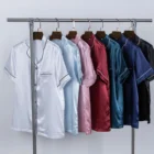 Pajamas Pajamas Satin Pajamas 7 Available Colors High Quality Solid Color Silky Satin Short Pajamas Women
