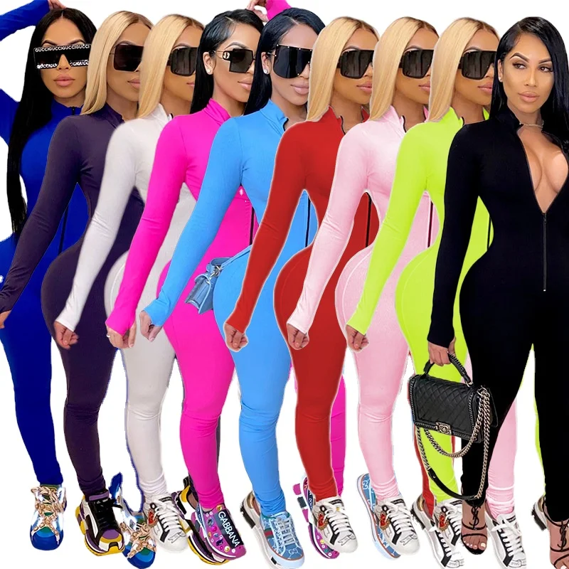 Plus size High Waist One Piece V-neck In Stock Low moq Fall Women bodysuit Jumpsuit 2020 Zip Long sleeves lucky label jumpsuit, Picture
Plus size High Waist One Piece V-neck In Stock Low moq Fall Women bodysuit Jumpsuit 2020 Zip Long sleeves lucky label jumpsuit, Picture
