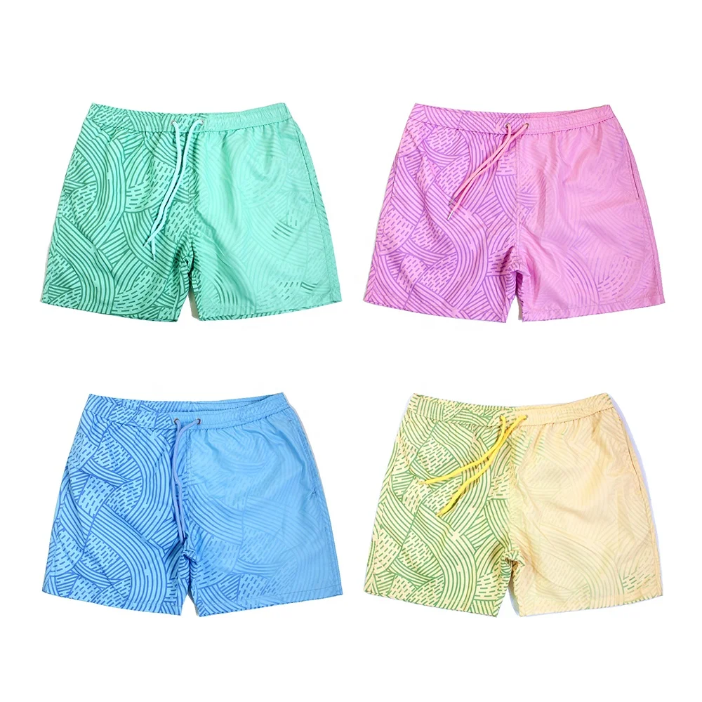 Custom Beach Shorts Men Swimwear Shorts Swimming Trunks Color Changing Summer beach Shorts
Custom Beach Shorts Men Swimwear Shorts Swimming Trunks Color Changing Summer beach Shorts