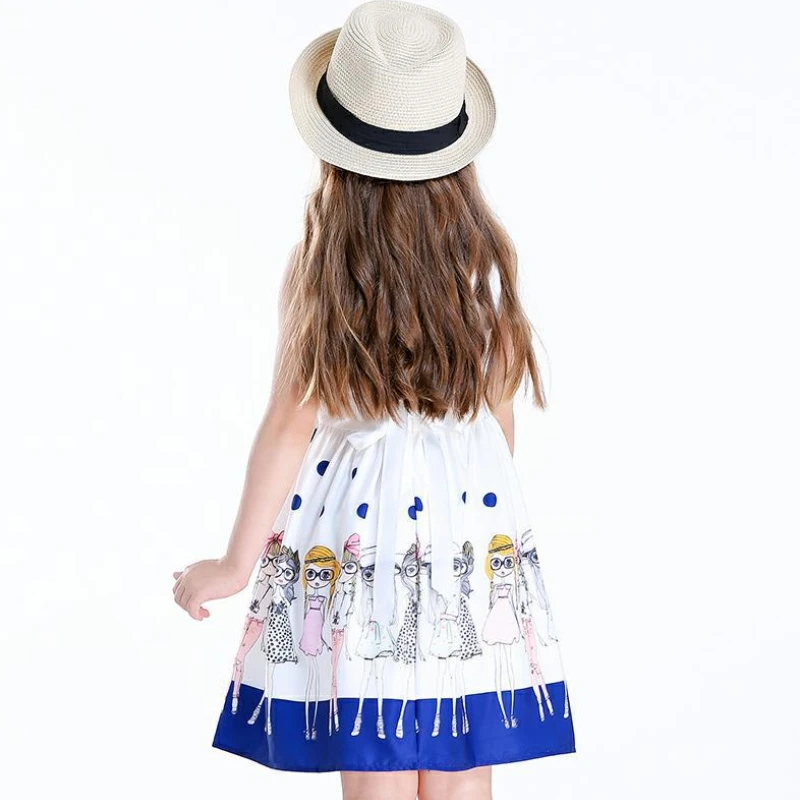 Children's Summer Clothing Girls  Dress Korean Kids Baby Girl Polka Dot Vest Dresses