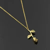 Hot sell rose flower pendant necklace charm gold silver women girls jewelry fashion necklaces
Hot sell rose flower pendant necklace charm gold silver women girls jewelry fashion necklaces