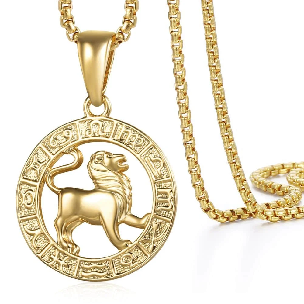 12 Jewelry with Gold Plated Color Zodiac Sign Coin Disk Pendant Necklace for Men Women Gift Drop Shipping
12 Jewelry with Gold Plated Color Zodiac Sign Coin Disk Pendant Necklace for Men Women Gift Drop Shipping