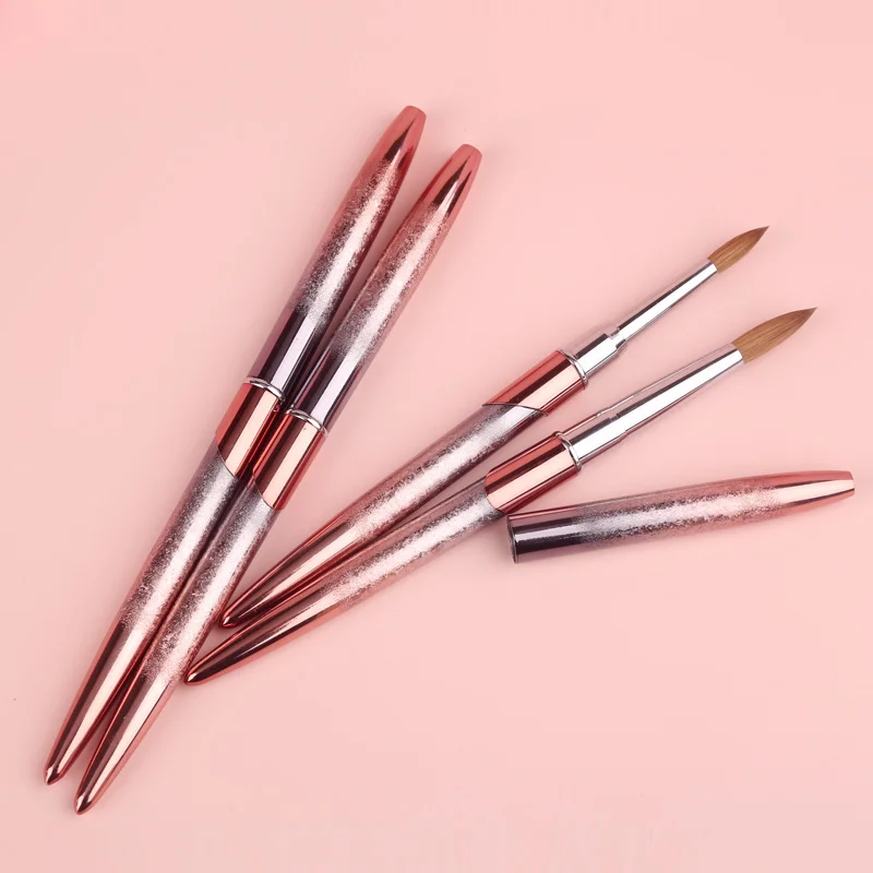 Kolinsky nail brush 100% pure brush custom logo aluminum handle size 8 10 12 14 16 Nail art brush Acrylic
Kolinsky nail brush 100% pure brush custom logo aluminum handle size 8 10 12 14 16 Nail art brush Acrylic
