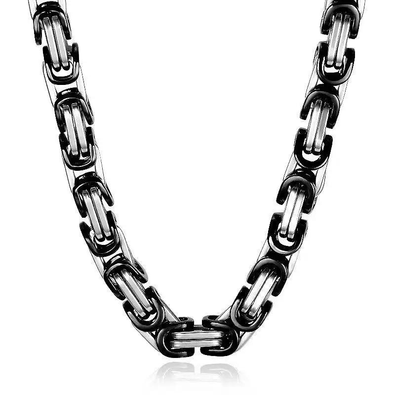 Trendy man aggressive titanium steel necklace Byzantine emperor thick chain necklace men hip hop punk Stainless Steel Necklace
Trendy man aggressive titanium steel necklace Byzantine emperor thick chain necklace men hip hop punk Stainless Steel Necklace