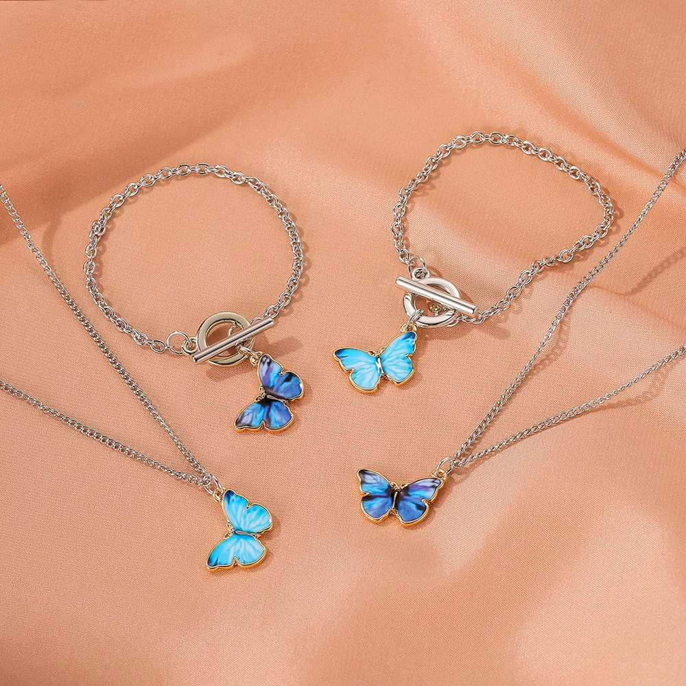 Fashion Blue Butterfly Jewelry Beautiful Butterfly Necklaces For Women Accessories Jewelry
Fashion Blue Butterfly Jewelry Beautiful Butterfly Necklaces For Women Accessories Jewelry