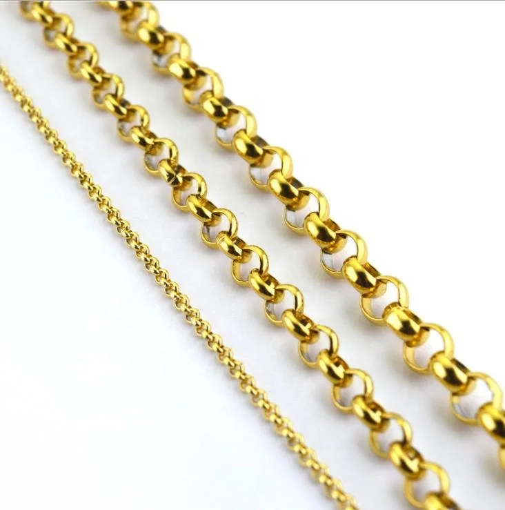 Wholesale drop shipping high quality 306 stainless steel belcher chain 18K gold plated round O link chain
Wholesale drop shipping high quality 306 stainless steel belcher chain 18K gold plated round O link chain