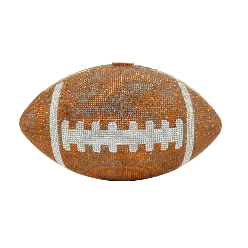 Rhinestone dinner bag rugby rubber diamond ball party banquet dinner handbag, Customizable
Rhinestone dinner bag rugby rubber diamond ball party banquet dinner handbag, Customizable