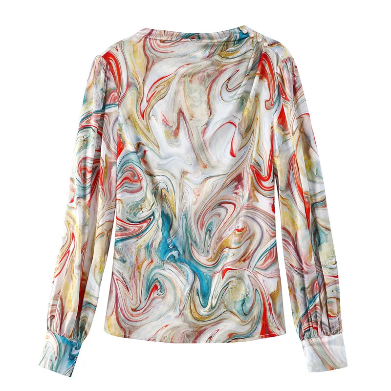 High Quality Shirt Women 2021 Spring Stand Collar Lantern Sleeve Print Chiffon Blouse Vintage Lazy Tops
High Quality Shirt Women 2021 Spring Stand Collar Lantern Sleeve Print Chiffon Blouse Vintage Lazy Tops