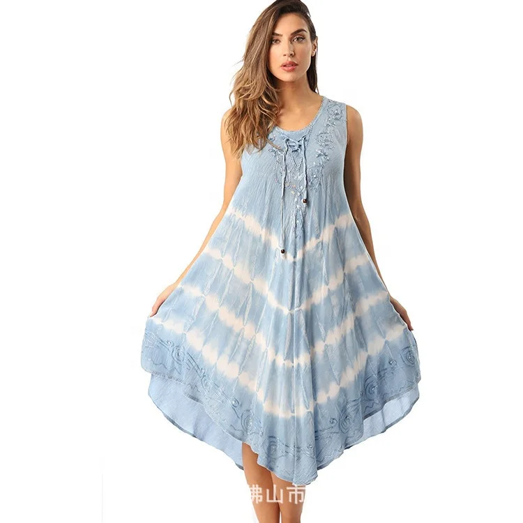 Round Neck Sleeveless Striped White Pleated Print Women Dress Woman Summer Casual Dress, Picture
Round Neck Sleeveless Striped White Pleated Print Women Dress Woman Summer Casual Dress, Picture