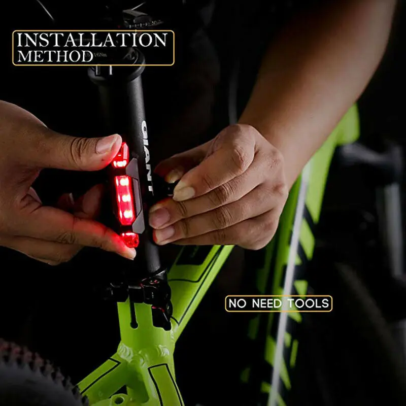 LED Bike Tail Rear Light Bicycle Signal Lamp Night Warn Portable USB Rechargeable, Red blue white
LED Bike Tail Rear Light Bicycle Signal Lamp Night Warn Portable USB Rechargeable, Red blue white