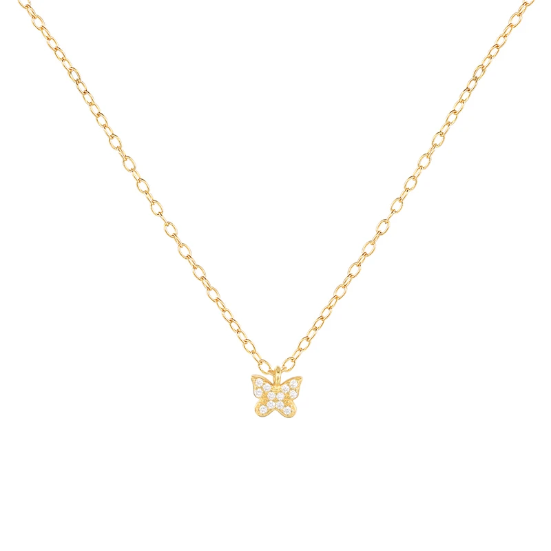 Fashion Necklace 2021 Trendy S925 Sterling Silver INS Mini Butterfly Zircon Clavicle Necklace
Fashion Necklace 2021 Trendy S925 Sterling Silver INS Mini Butterfly Zircon Clavicle Necklace