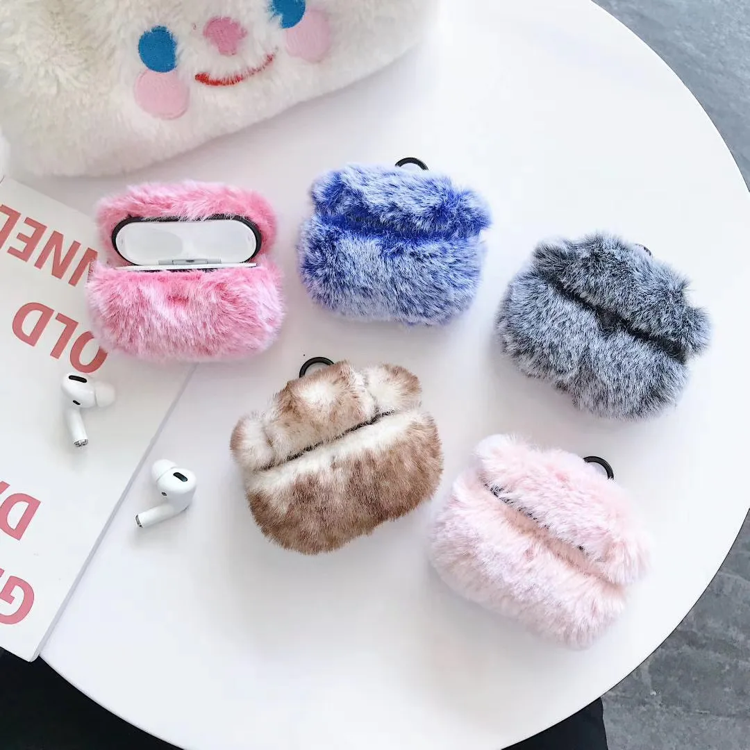 Winter Warm Soft Fluffy Fur Case For Airpods 1 2 Plush Cover For Air Pods Pro Wireless Earphone Charging Box With Carabiner
Winter Warm Soft Fluffy Fur Case For Airpods 1 2 Plush Cover For Air Pods Pro Wireless Earphone Charging Box With Carabiner
