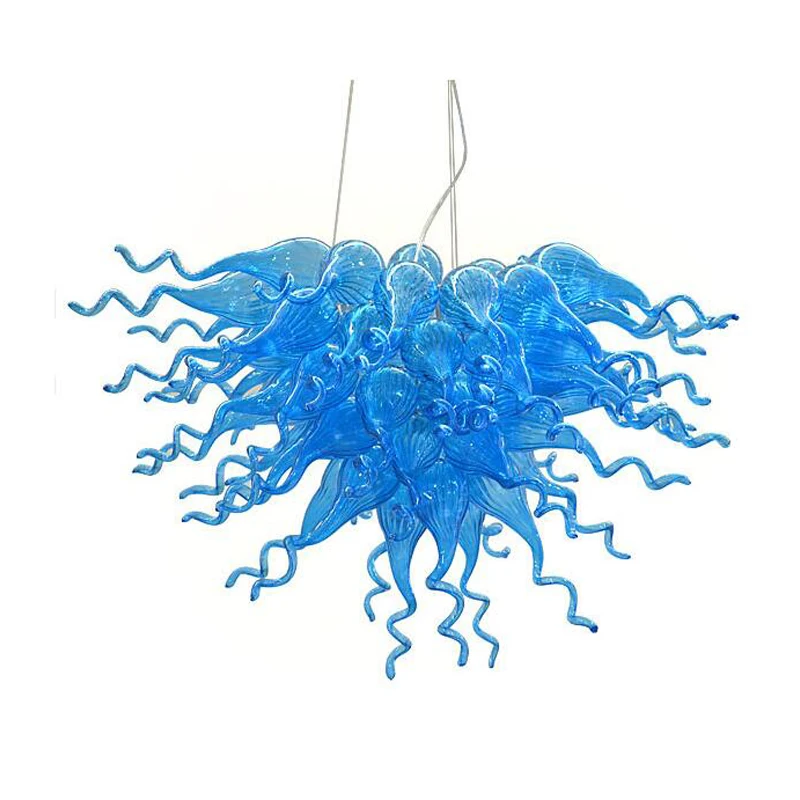 Blue Glass Murano Chandelier Lamp LED Light 2 Years Warranty Hand Blown Glass Chandelier, Multi
Blue Glass Murano Chandelier Lamp LED Light 2 Years Warranty Hand Blown Glass Chandelier, Multi