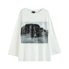Sweater 2019 autumn new loose wild oversize long-sleeved T-shirt bottoming shirt women
