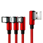 3.1 A Personality 3 In 1 Multi Plug Colorful Fast Charging Cable
