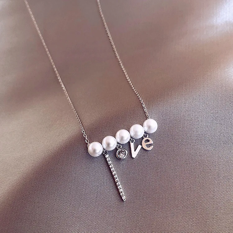 Fashion Jewelry Manufacturer direct sale KYNL0109 CZ Necklaces Freshwater Pearl love Necklaces for women, Silver
Fashion Jewelry Manufacturer direct sale KYNL0109 CZ Necklaces Freshwater Pearl love Necklaces for women, Silver