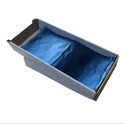 hair coloring foil blue color printed aluminum foil embossed folded edge pre-cut foil sheets for salon hairdressing