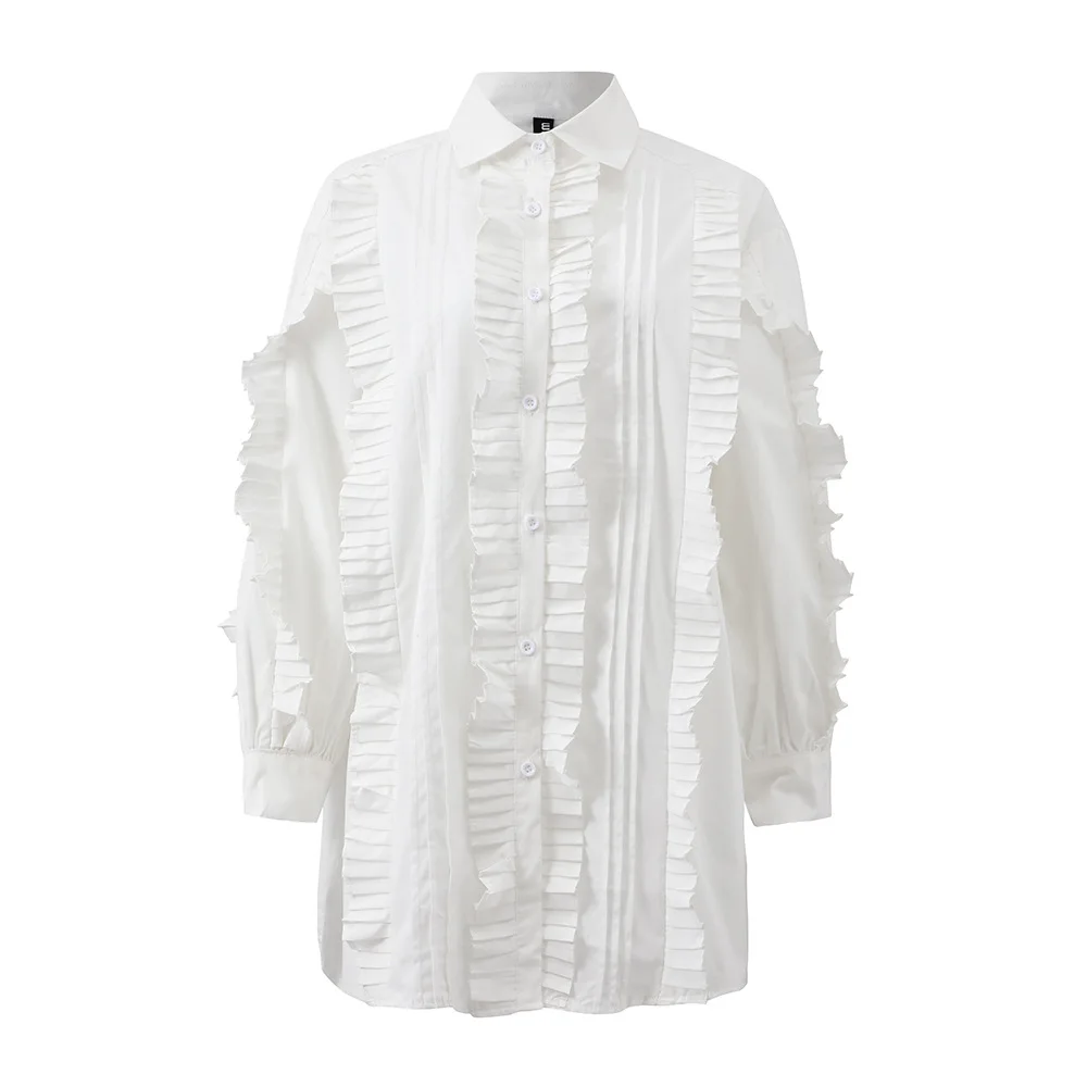 Tongrui 2021 Fashion casual Versatile White Shirt Retro Court Style Long Women's dresses
Tongrui 2021 Fashion casual Versatile White Shirt Retro Court Style Long Women's dresses