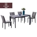 Dining Room Furniture Modern Minimalist Chinese 1 Table 4 Chair Dining Room Combination Furniture
