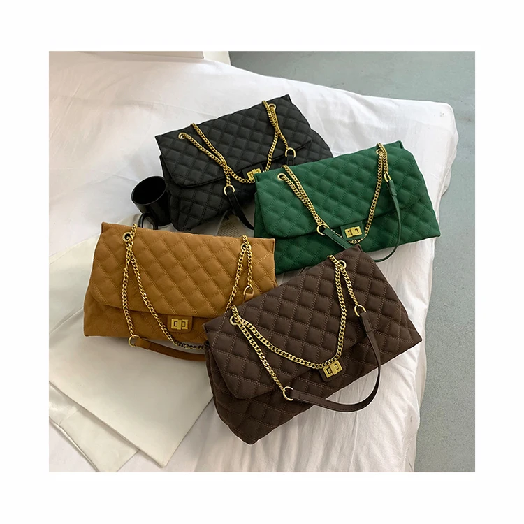 New Luxury Brand Shoulder Bag Fashion Diamond Lattice Chain Large Capacity Crossbody Bags for Women Matte Leather Purses Handbag
New Luxury Brand Shoulder Bag Fashion Diamond Lattice Chain Large Capacity Crossbody Bags for Women Matte Leather Purses Handbag