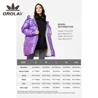 Women Coat Puffer Coat Woman Orolay Hot Sale 2020 New Glossy Plus Size Puffer Down Jacket Bright Women Coat