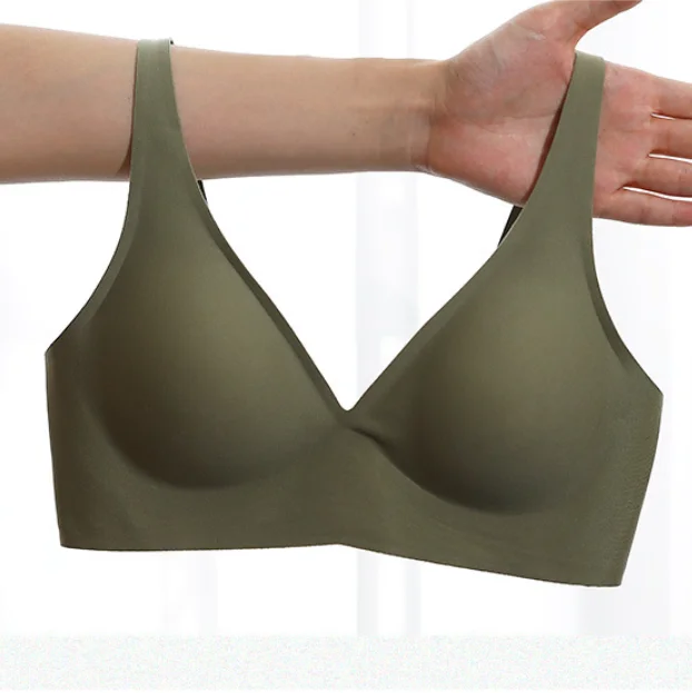 Women Wire Free Bras Underwear Nude Black Green Pink Intimates 100%Natural Silk One Piece Seamless Everyday wear Bra #0081
Women Wire Free Bras Underwear Nude Black Green Pink Intimates 100%Natural Silk One Piece Seamless Everyday wear Bra #0081