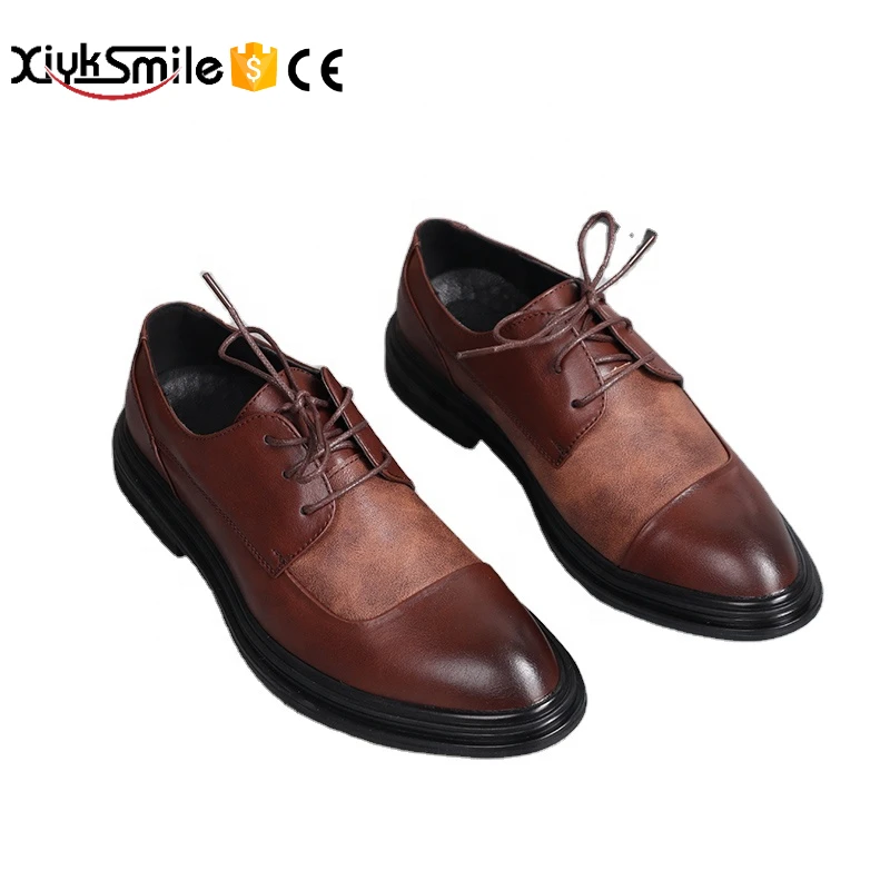 Men's Vintage Patchwork Leather Shoes Black/Brown Two Colors Optional shoes men dress
Men's Vintage Patchwork Leather Shoes Black/Brown Two Colors Optional shoes men dress